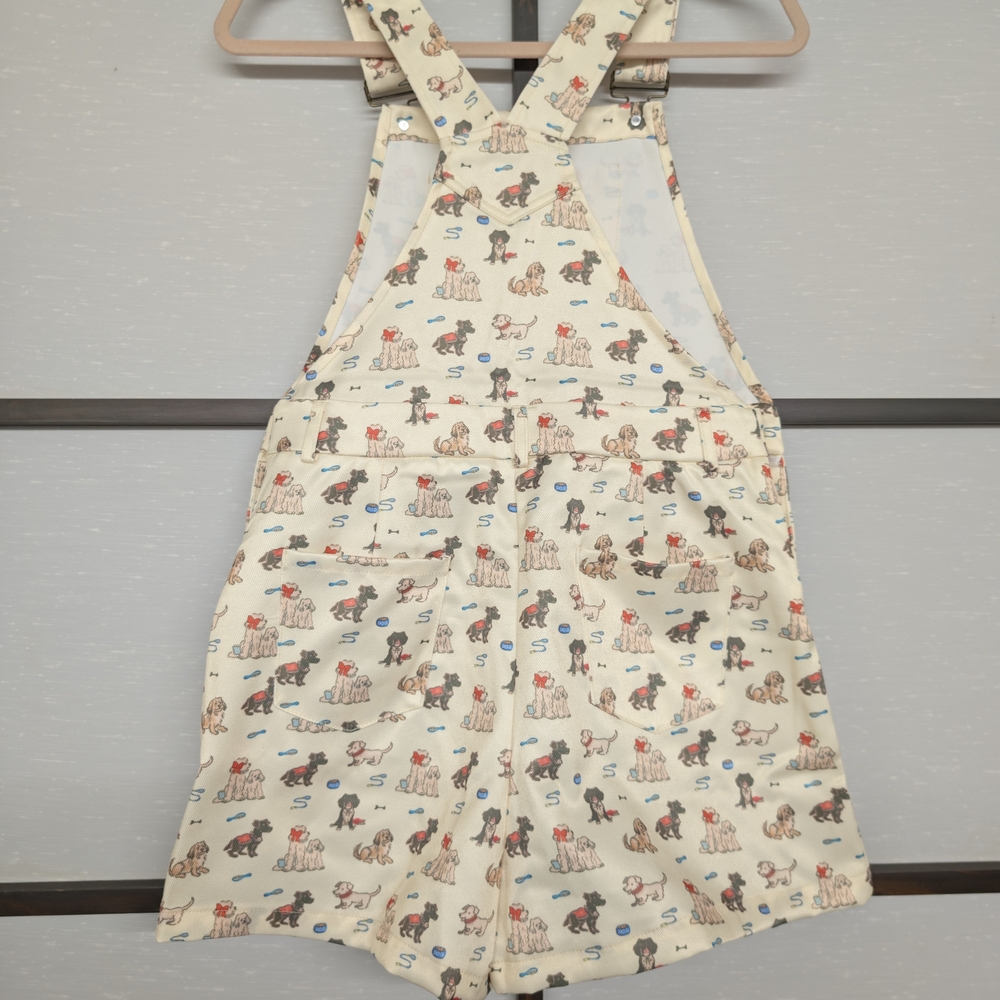 Cider Square Neckline Puppy Pocket Buckle Up Romper US 4 S NWT/EUC - Picture 6 of 10